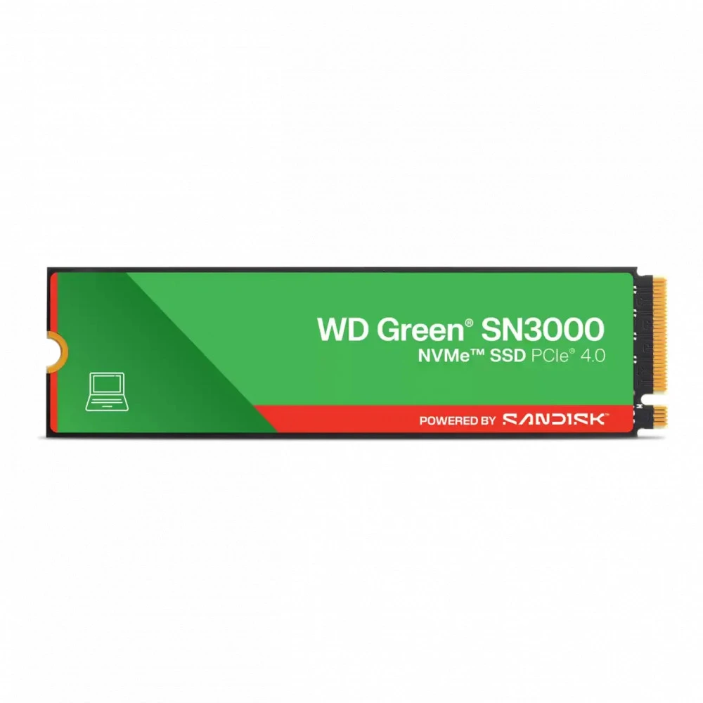 Жесткий диск Western Digital Green SN3000 WDS100T4G1E SSD (твердотельные), 1 ТБ, M.2, PCIe