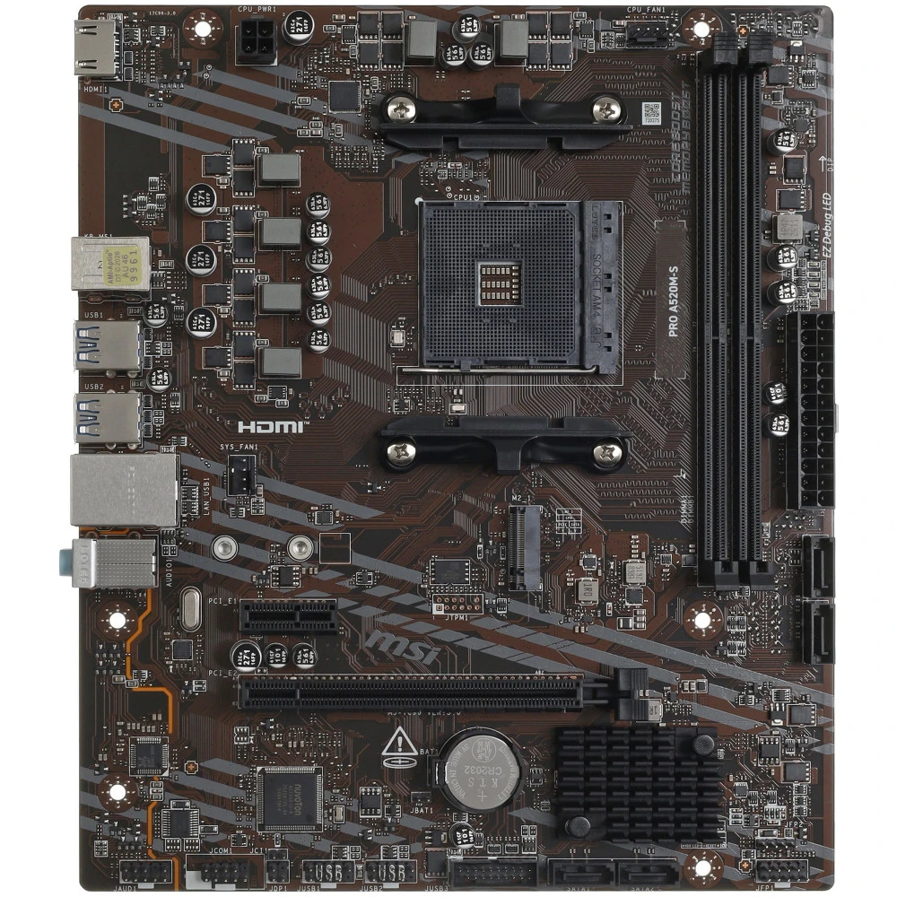 Материнская плата MSI PRO A520M-S Micro-ATX, AMD AM4