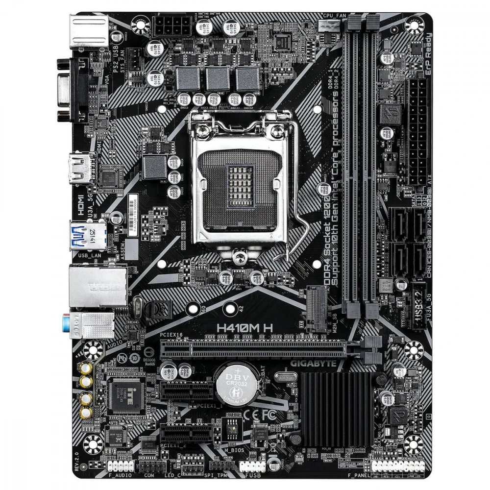 Материнская плата Gigabyte H410M H 2.0 Micro-ATX, LGA 1200