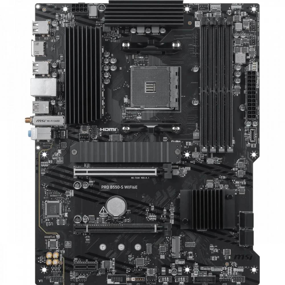 Материнская плата MSI PRO B550-S WIFI6E ATX, AMD AM4