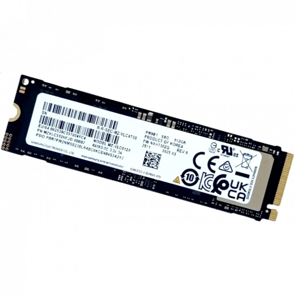 Жесткий диск Samsung PM9E1 MZVLC512HFJD-00B07 SSD (твердотельные), 512 ГБ, M.2, PCIe