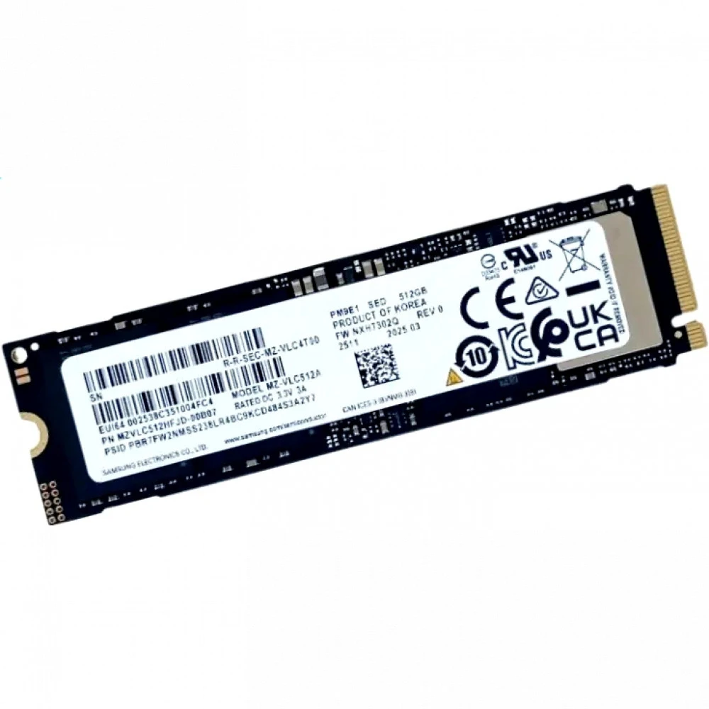 Жесткий диск Samsung PM9E1 MZVLC512HFJD-00B07 SSD (твердотельные), 512 ГБ, M.2, PCIe