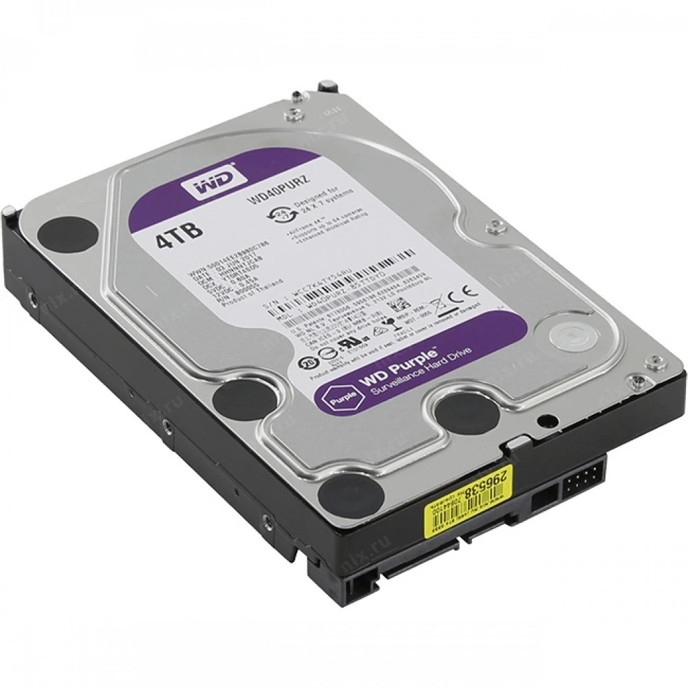 Жесткий диск Western Digital WD40PURZ-NNC-001 HDD (классические), 4 ТБ, 3.5 дюйма, SATA