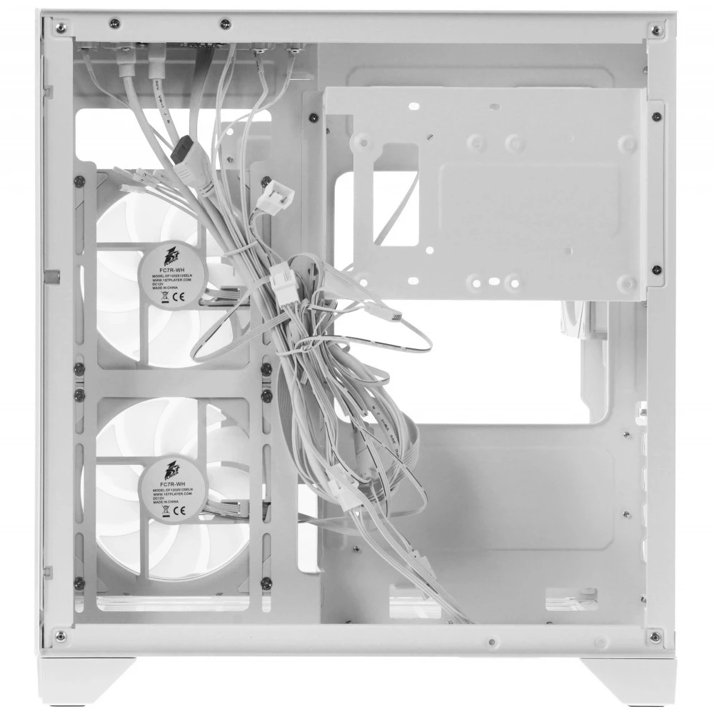 Корпус 1STPLAYER MEGAVIEW MV5-TP ARGB MV5-TP-WH-2FC7R-W-1FC7-W Mini-Tower