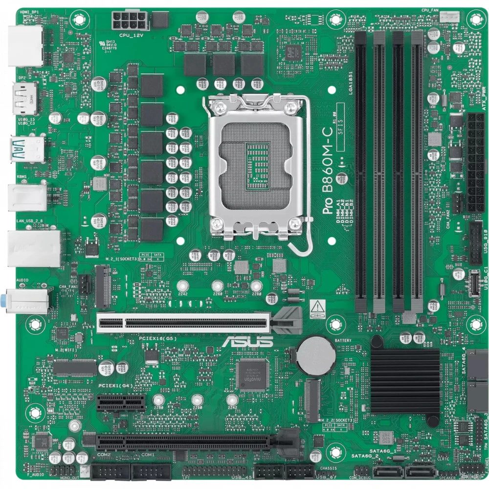 Материнская плата Asus PRO B860M-C-CSM Micro-ATX, LGA 1851