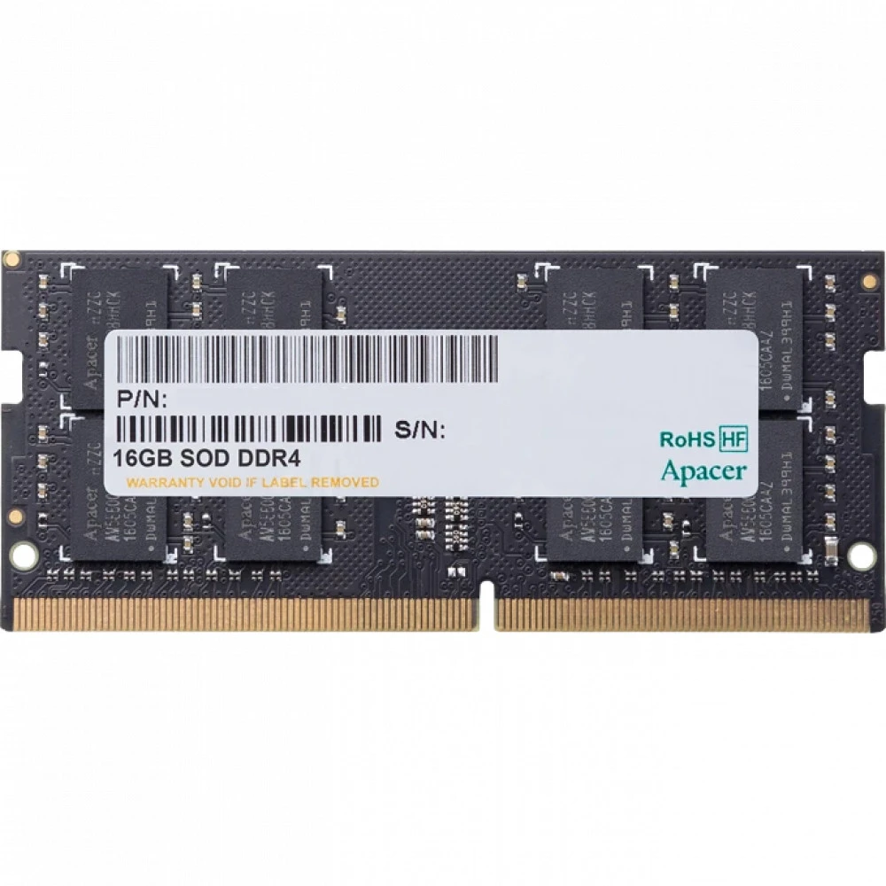 ОЗУ Apacer AS16GGB26CRBBGH SO-DIMM, DDR4, 16 Гб, 2666 МГц