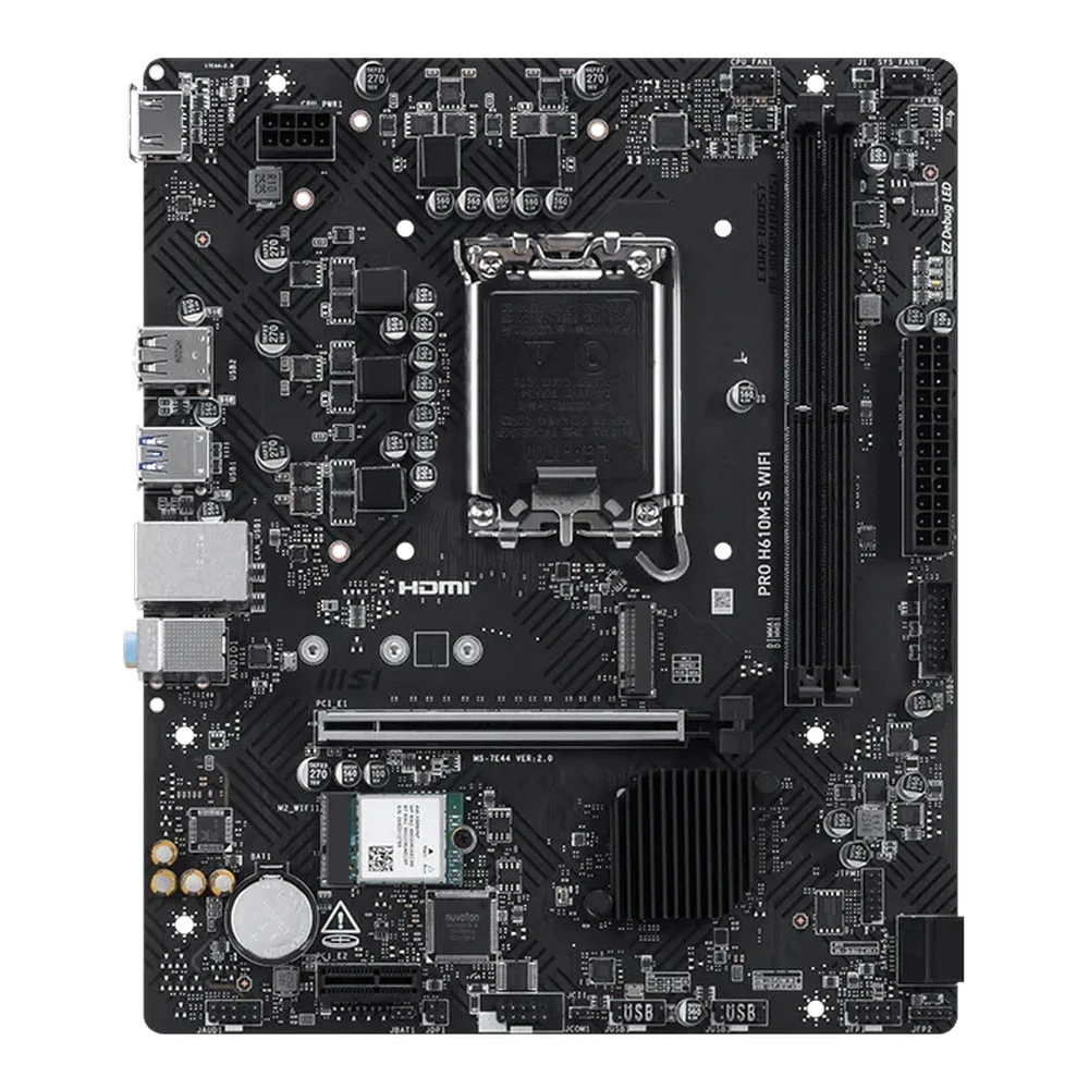 Материнская плата MSI PRO H610M-S WIFI Micro-ATX, LGA 1700