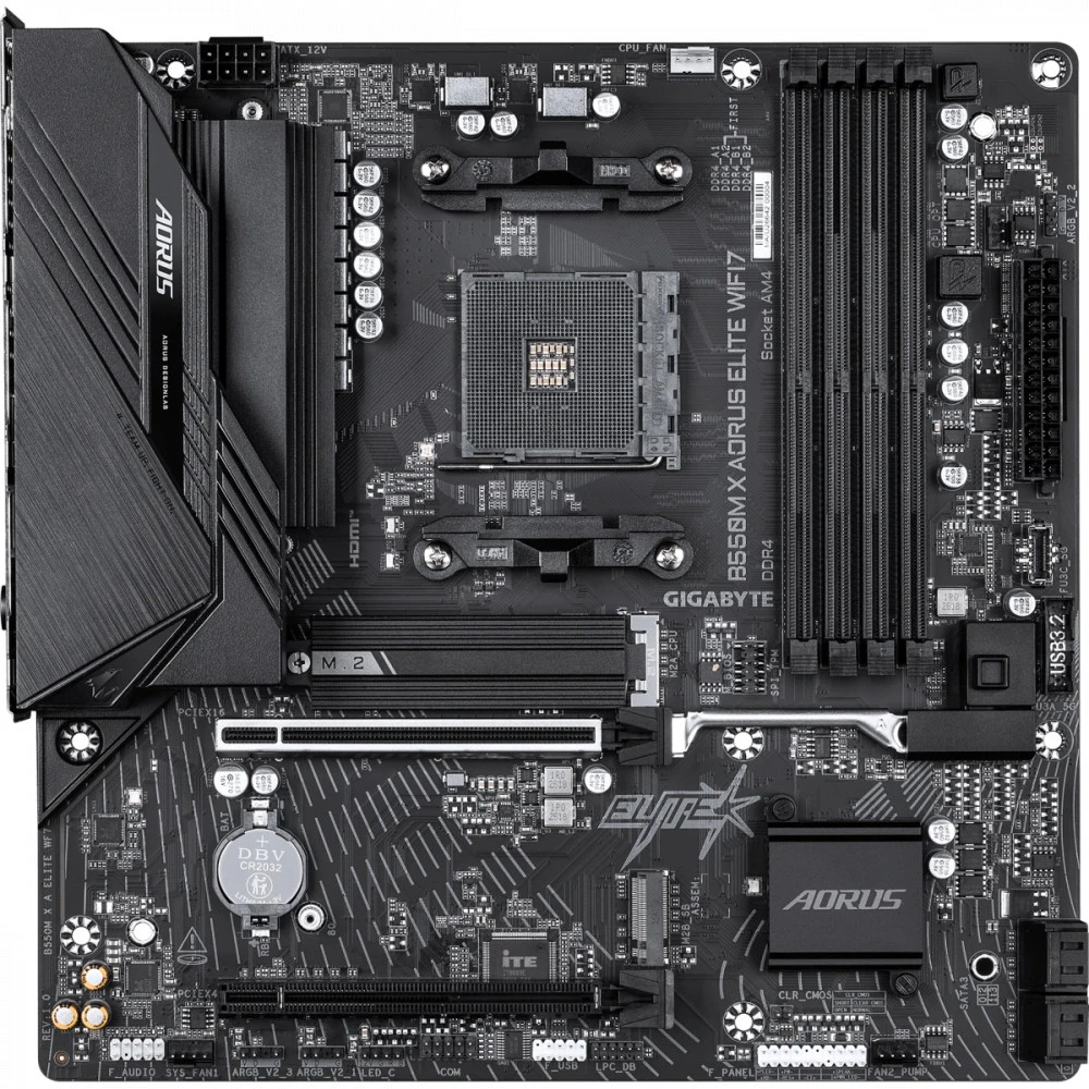 Материнская плата Gigabyte B550M X A ELITE Micro-ATX, AMD AM4