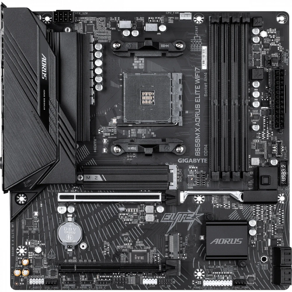 Материнская плата Gigabyte B550M X AORUS ELITE WIFI7 Micro-ATX, AMD AM4