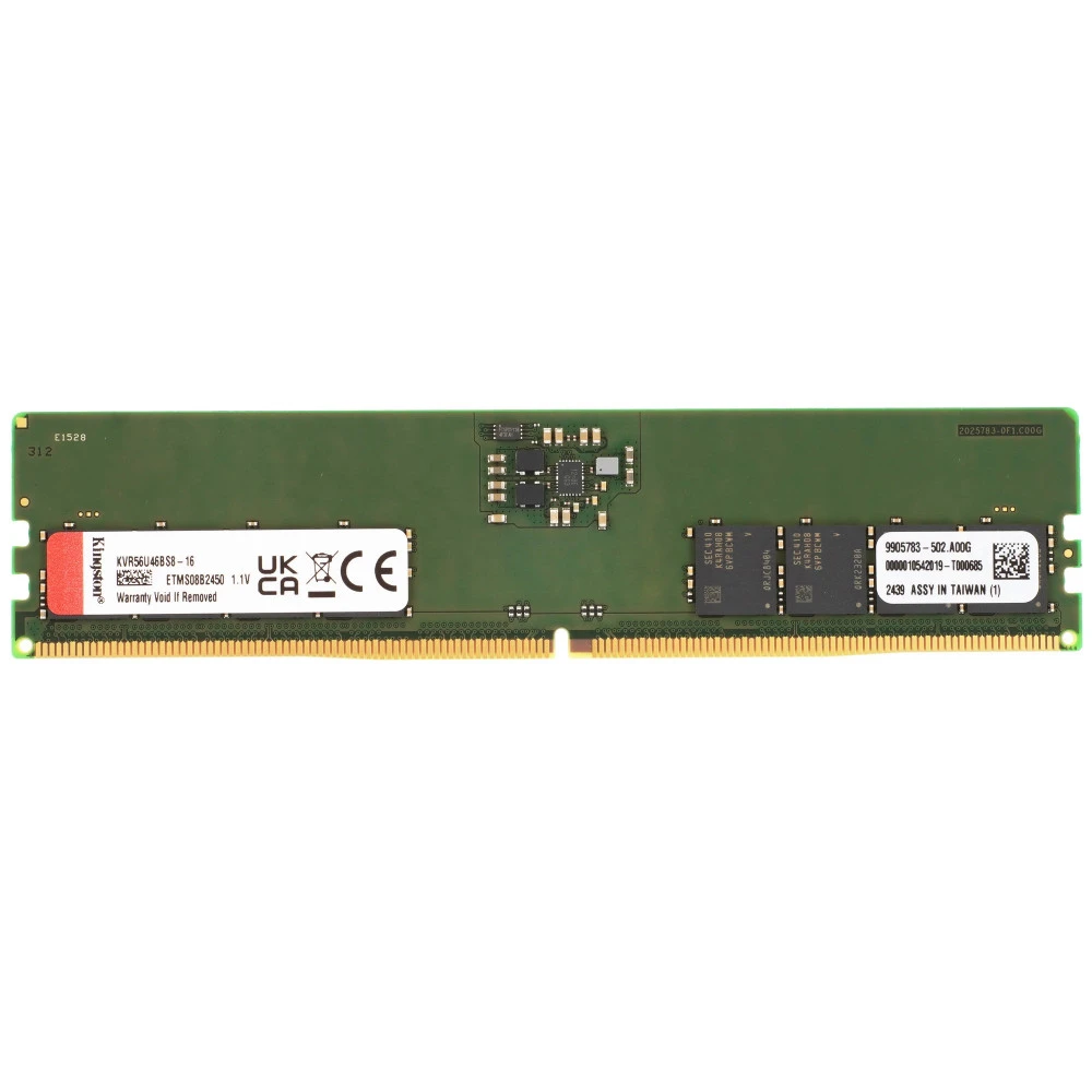 ОЗУ Kingston KVR56U46BS8-16 KVR56U46BS8-16||oem DIMM, DDR5, 16 Гб, 5600 МГц