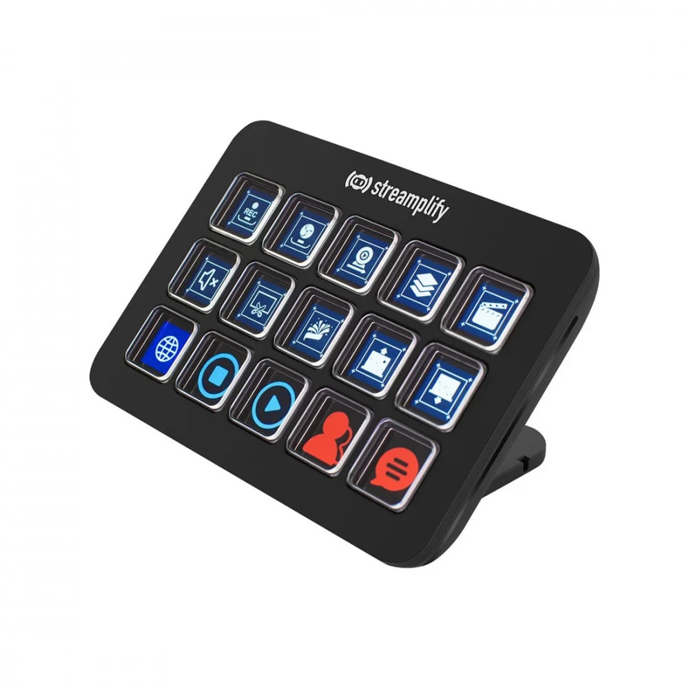 Аксессуар для ПК и Ноутбука Streamplify STREAMING DECK-LCD 15 KEYS W/HUB BLK