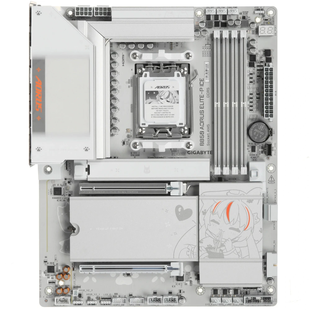 Материнская плата AORUS B850 AORUS ELITE-P ICE ATX, AMD AM5