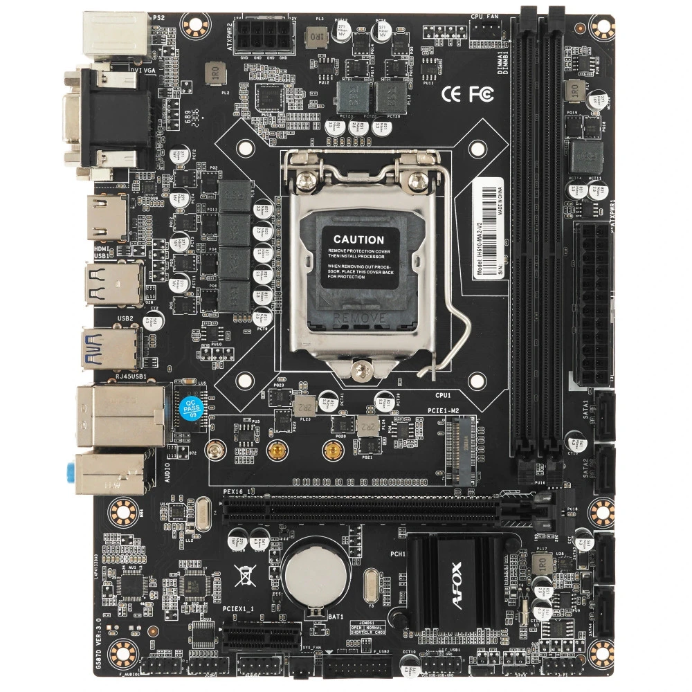 Материнская плата AFOX IH510-MA2-V2 IH510-MA2-V2|| Micro-ATX, LGA 1200