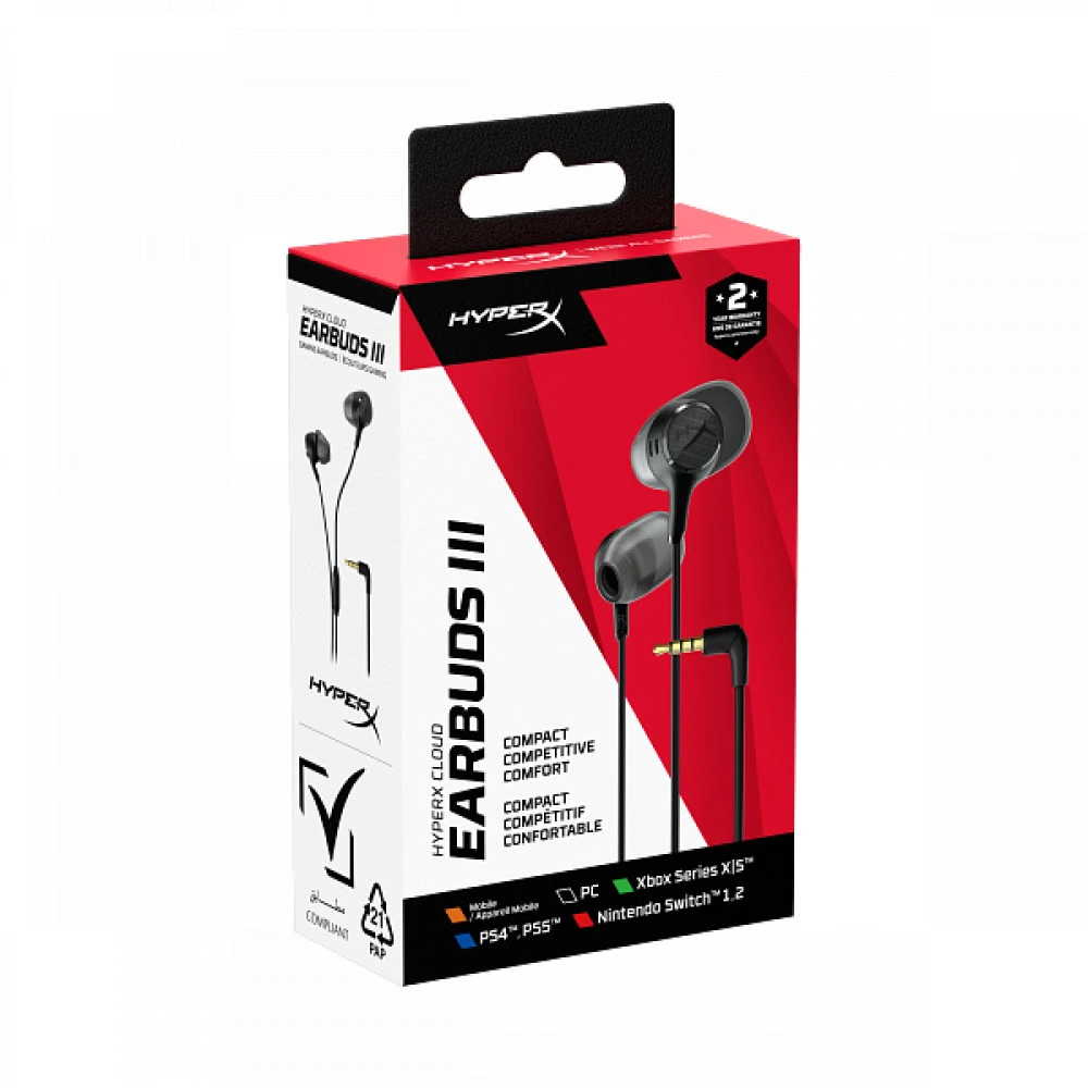 Наушники HyperX Cloud Earbuds III Black BN7R9AA