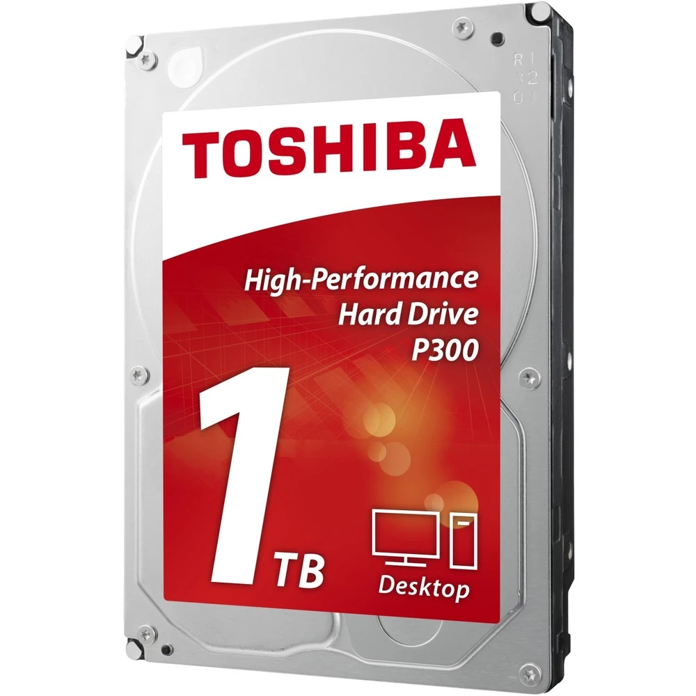 Жесткий диск Toshiba Жесткий диск HDD 1Tb TOSHIBA P300 SATA 6Gb/s 7200rpm 64Mb 3.5" HDWD110UZSVA HDD (классические), 1 ТБ, 3.5 дюйма, SATA