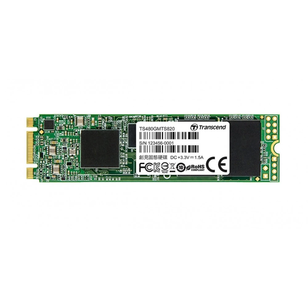 Жесткий диск Transcend MTS820 TS480GMTS820S SSD (твердотельные), 480 ГБ, M.2, SATA