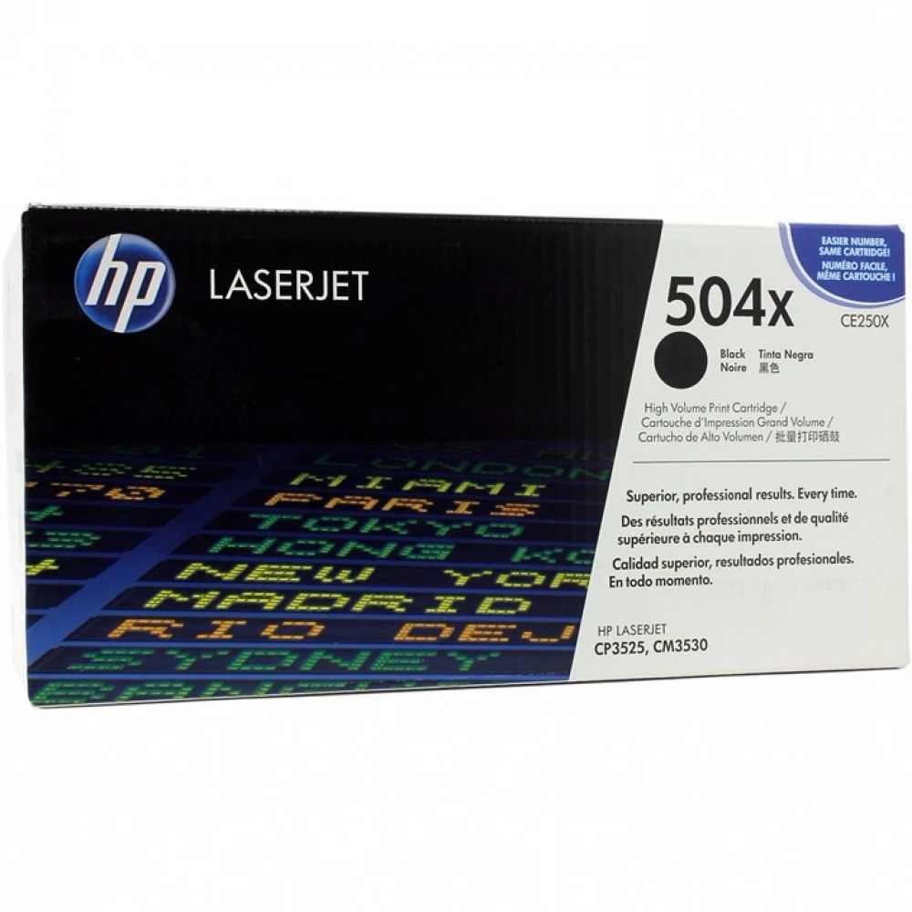 Лазерный картридж HP 504X черный CE250X