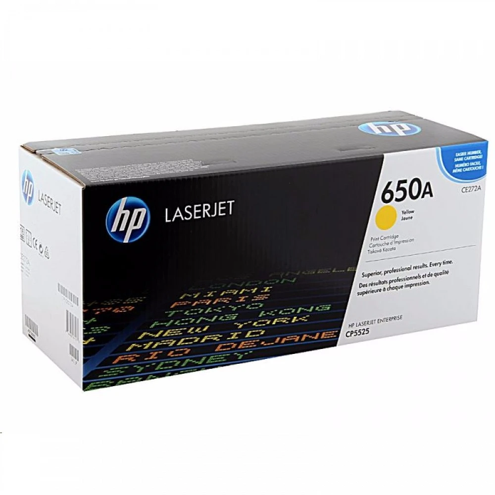 Лазерный картридж HP 650A желтый CE272A