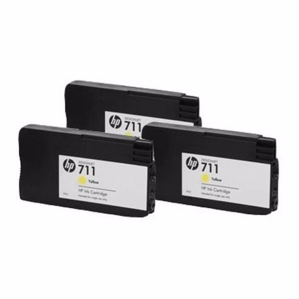 Струйный картридж HP 711 упаковка из 3шт. желтые CZ136A