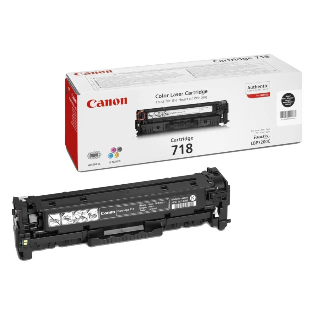 Лазерный картридж Canon 718 черный 2662B002