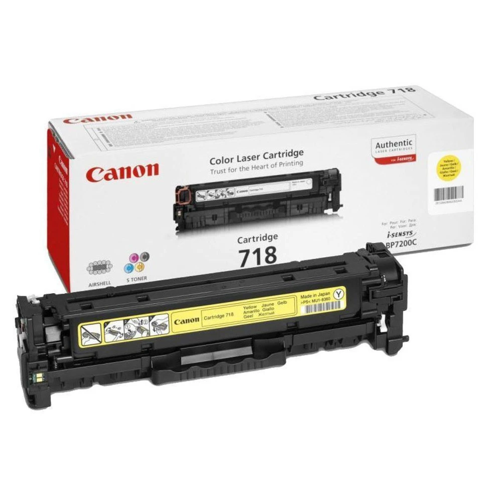 Лазерный картридж Canon 718 желтый 2659B002