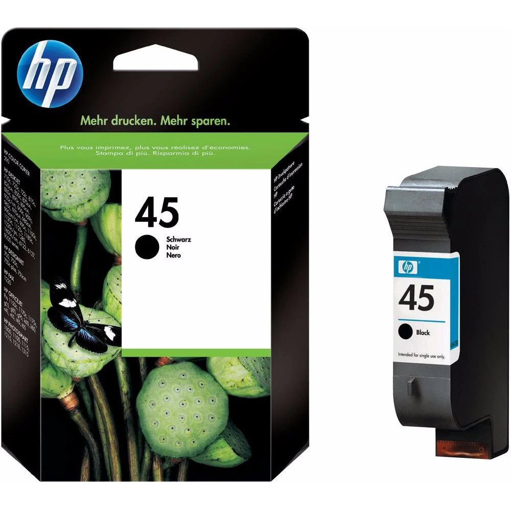 Струйный картридж HP №45 Большой, Черный 51645AE