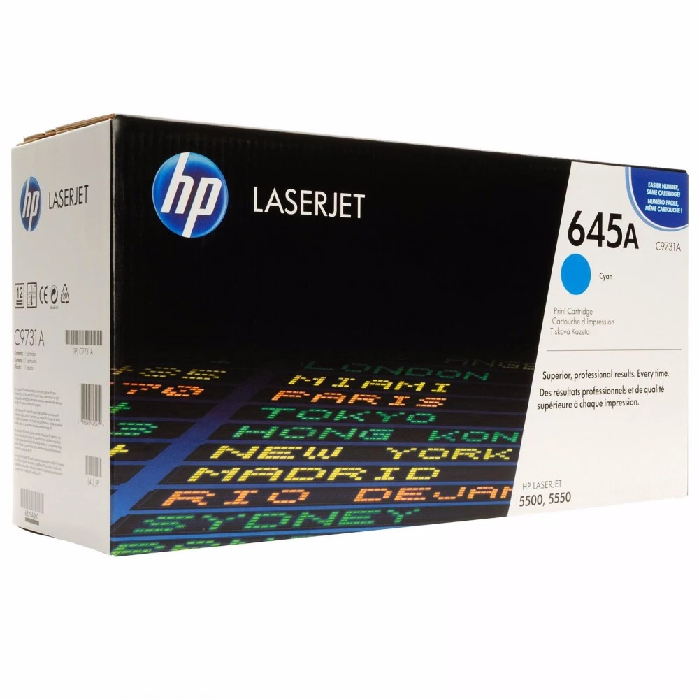 Лазерный картридж HP 645A голубой C9731A