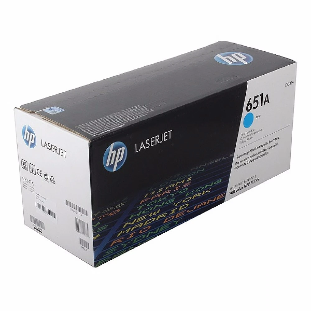 Лазерный картридж HP 651A голубой CE341A