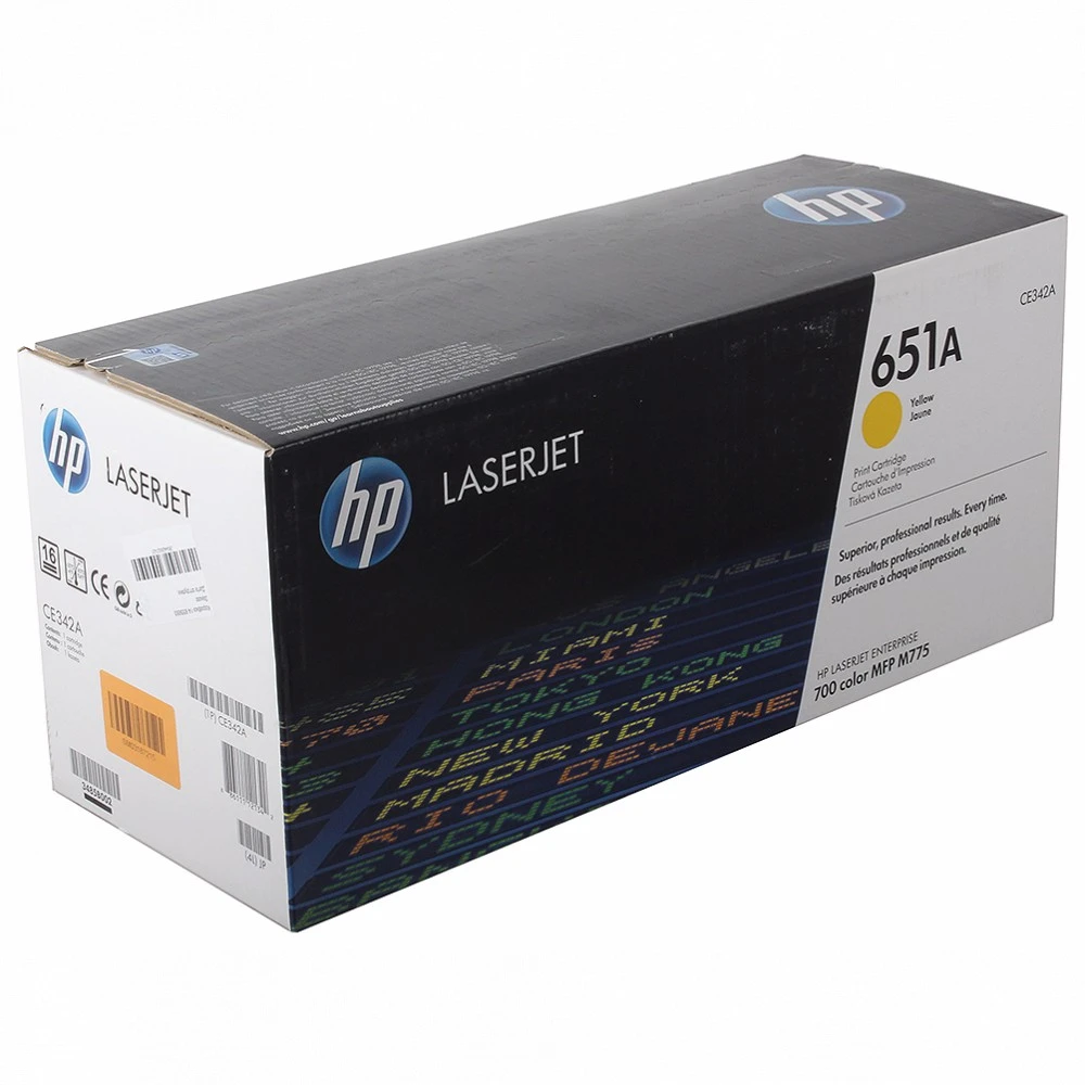 Лазерный картридж HP 651A желтый CE342A