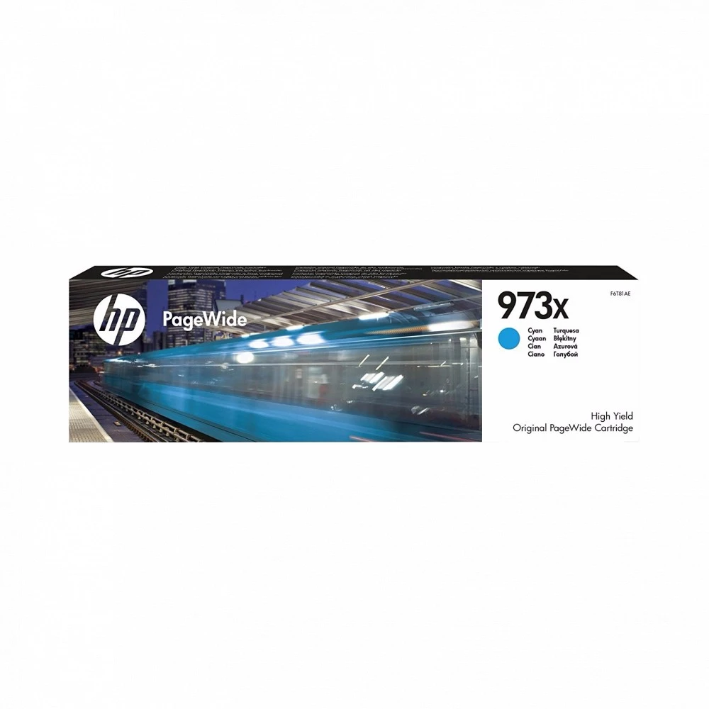 Струйный картридж HP 973X увеличенной емкости голубой F6T81AE