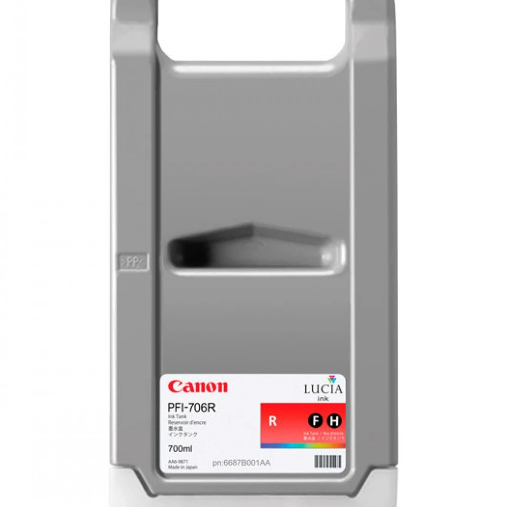 Струйный картридж Canon PFI-706R красный 6687B001