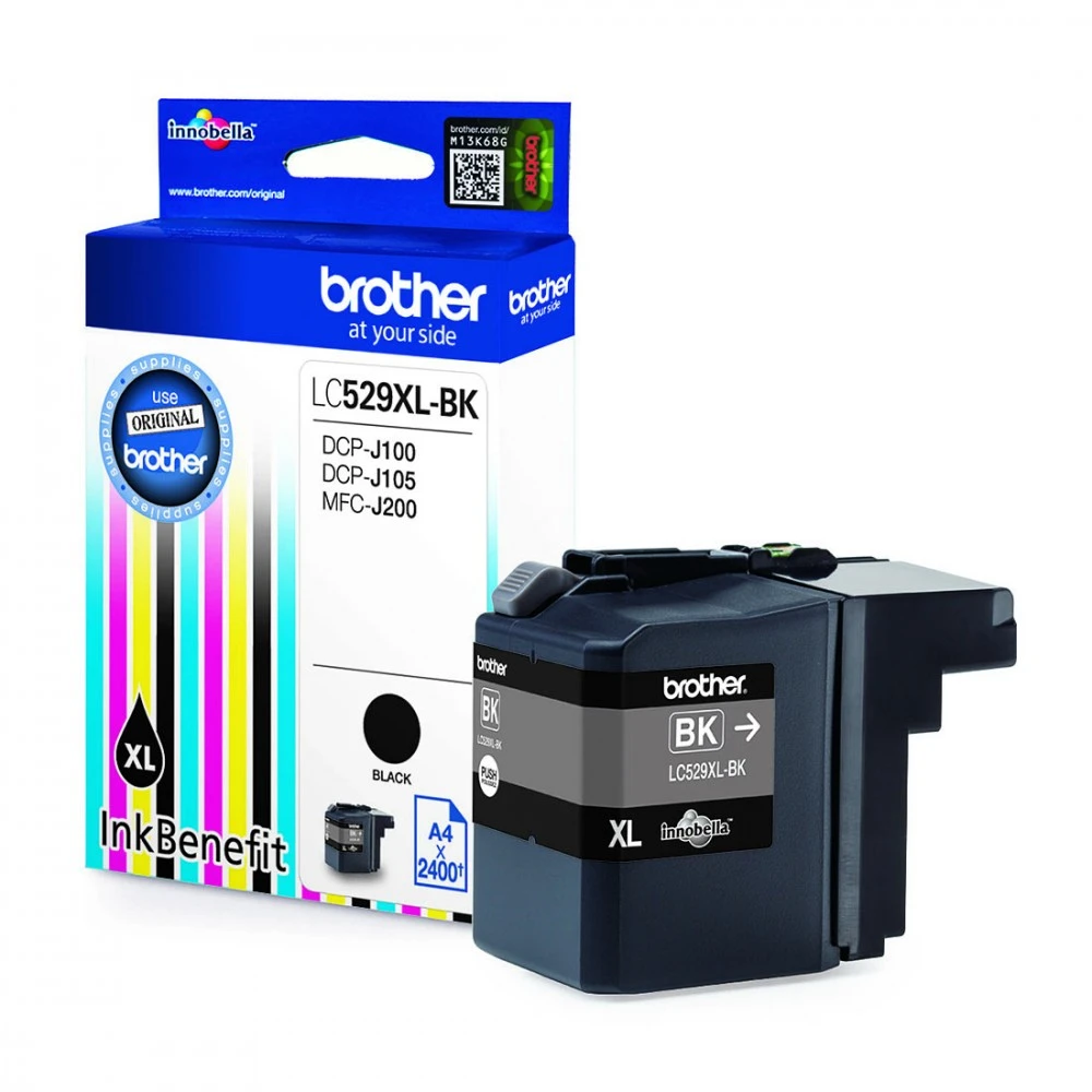 Струйный картридж Brother LC529XLBK чёрный для DCP-J100, DCP-J105, DCP-J200