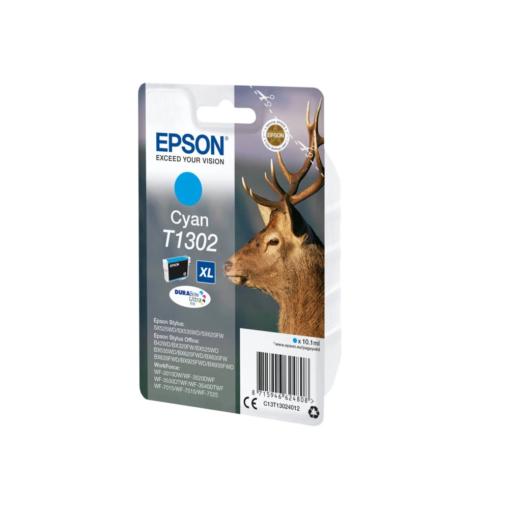 Струйный картридж Epson T1302 Голубой C13T13024012