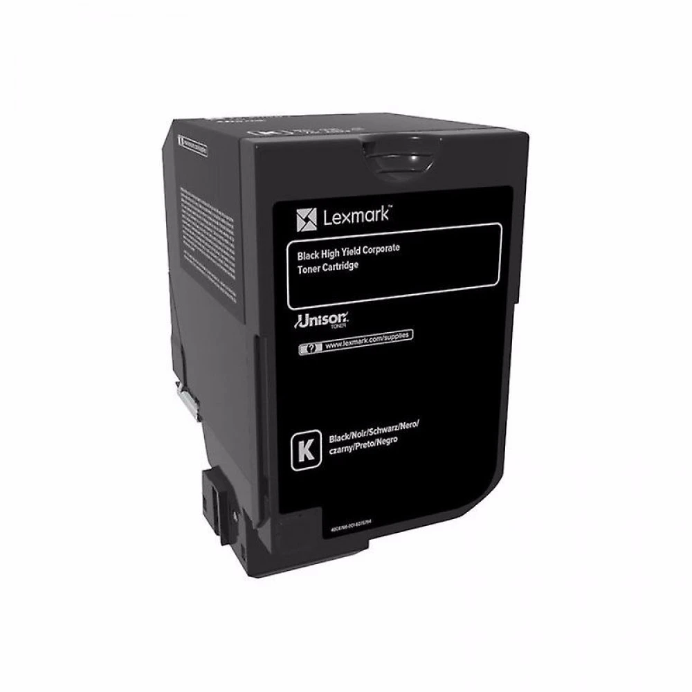 Лазерный картридж Lexmark 74C5HKE черный повышенной емкости