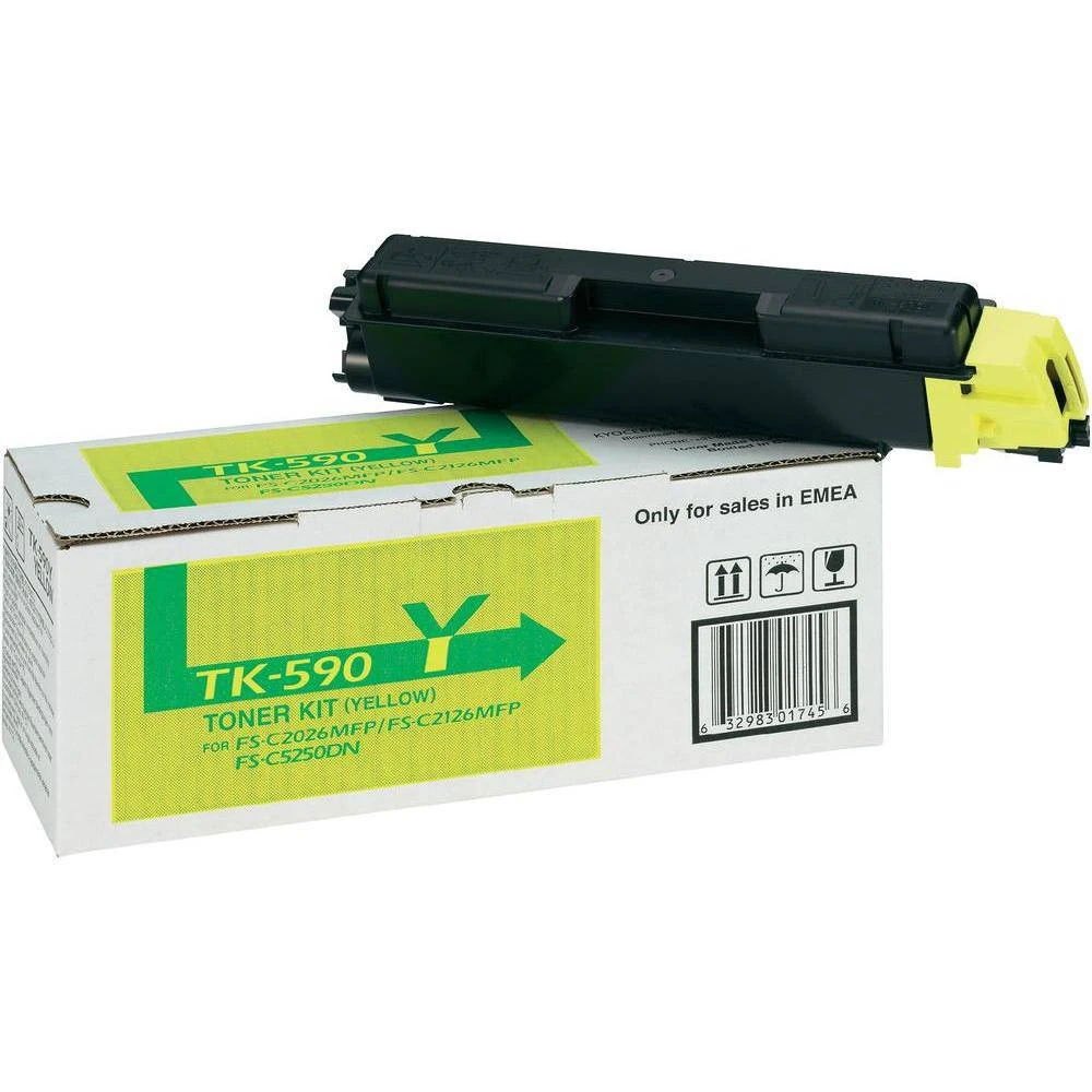 Тонер Kyocera TK-590Y желтый 1T02KVANL0