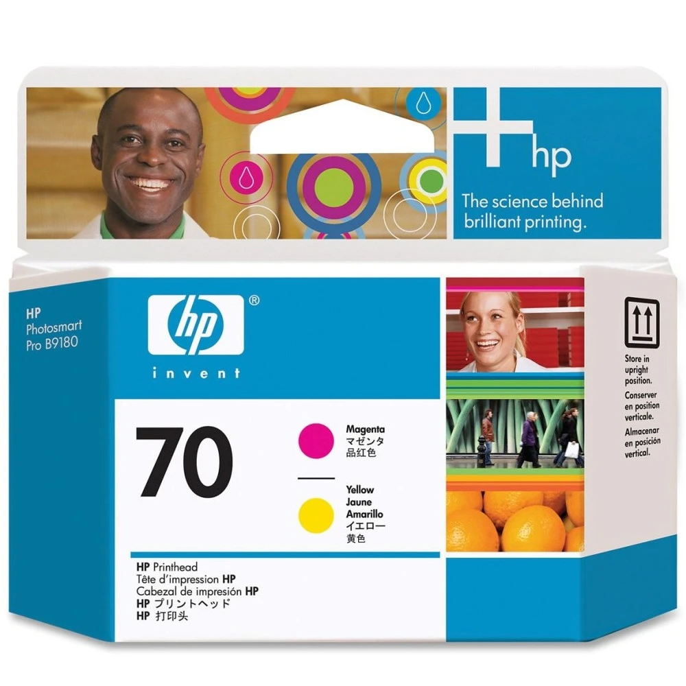 Картридж для плоттеров HP 70 пурпурный и желтый C9406A