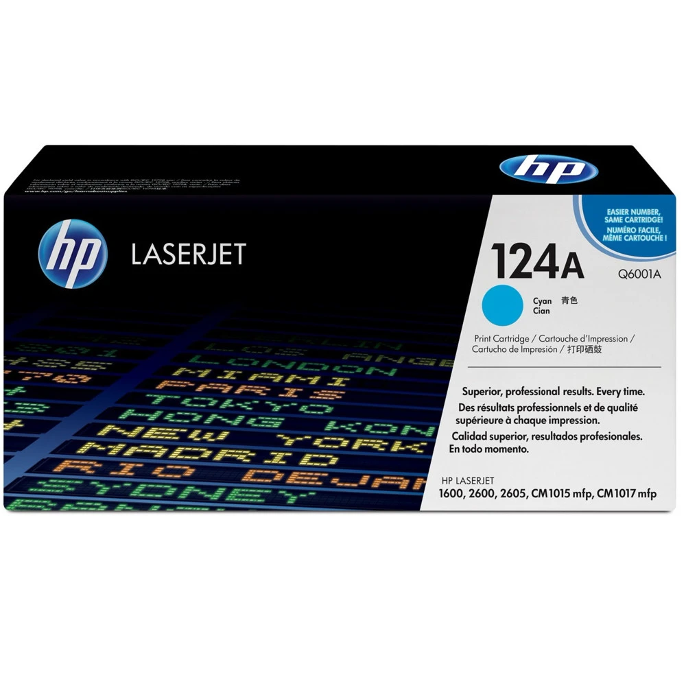 Лазерный картридж HP 124A Голубой Q6001A