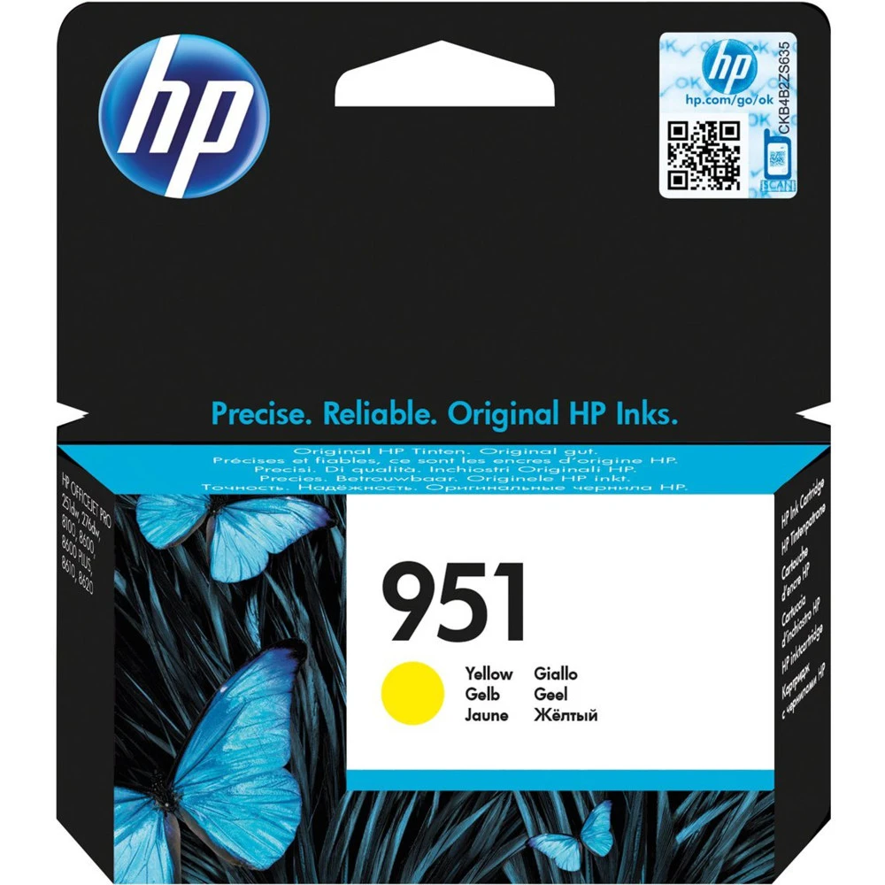 Струйный картридж HP 951 желтый CN052AE