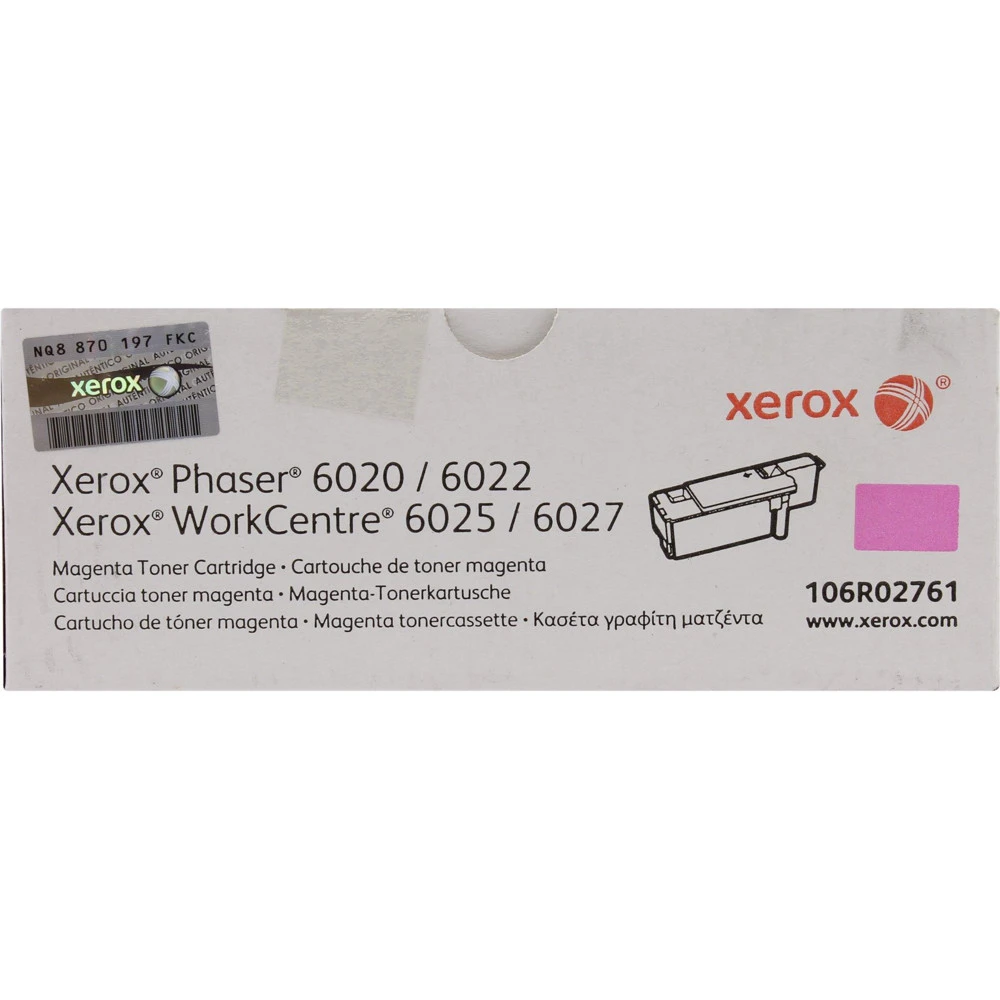 Тонер Xerox WorkCentre 6025/6027, Phaser 6020/6022 (малиновый) 106R02761