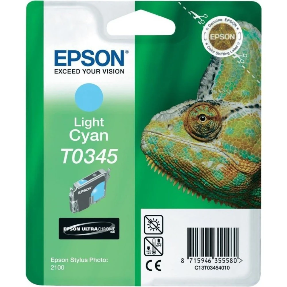 Струйный картридж Epson T0345 ярко-голубой C13T03454010