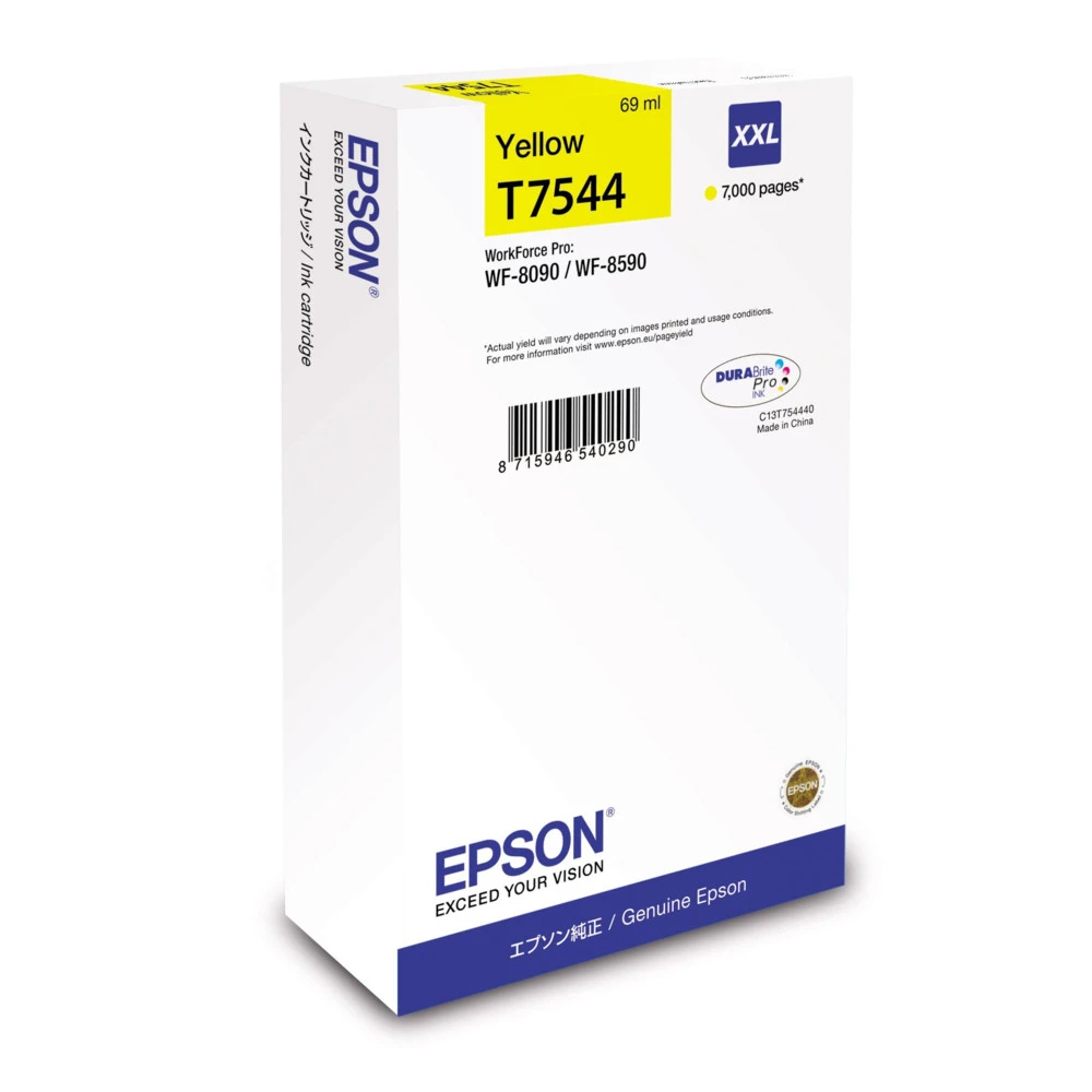Струйный картридж Epson T7544 желтый C13T754440