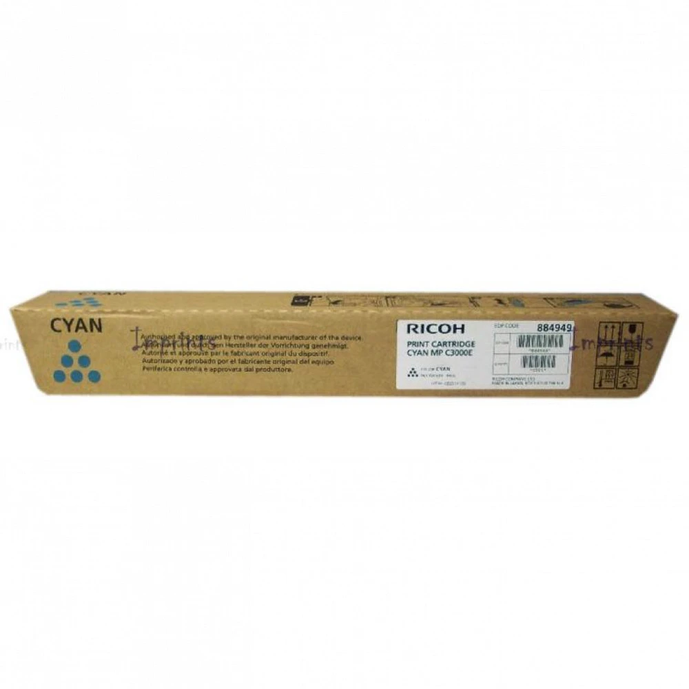 Лазерный картридж Ricoh MPC3000 Cyan 884949