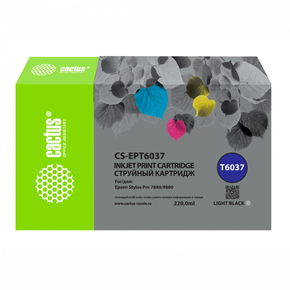 Струйный картридж Cactus CS-EPT6037