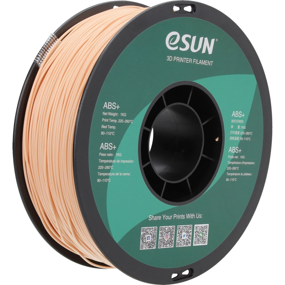 Расходный материалы для 3D-печати ESUN 3D ABS+ Пластик 1.75 мм 1кг. бежевый ABS+175BG1
