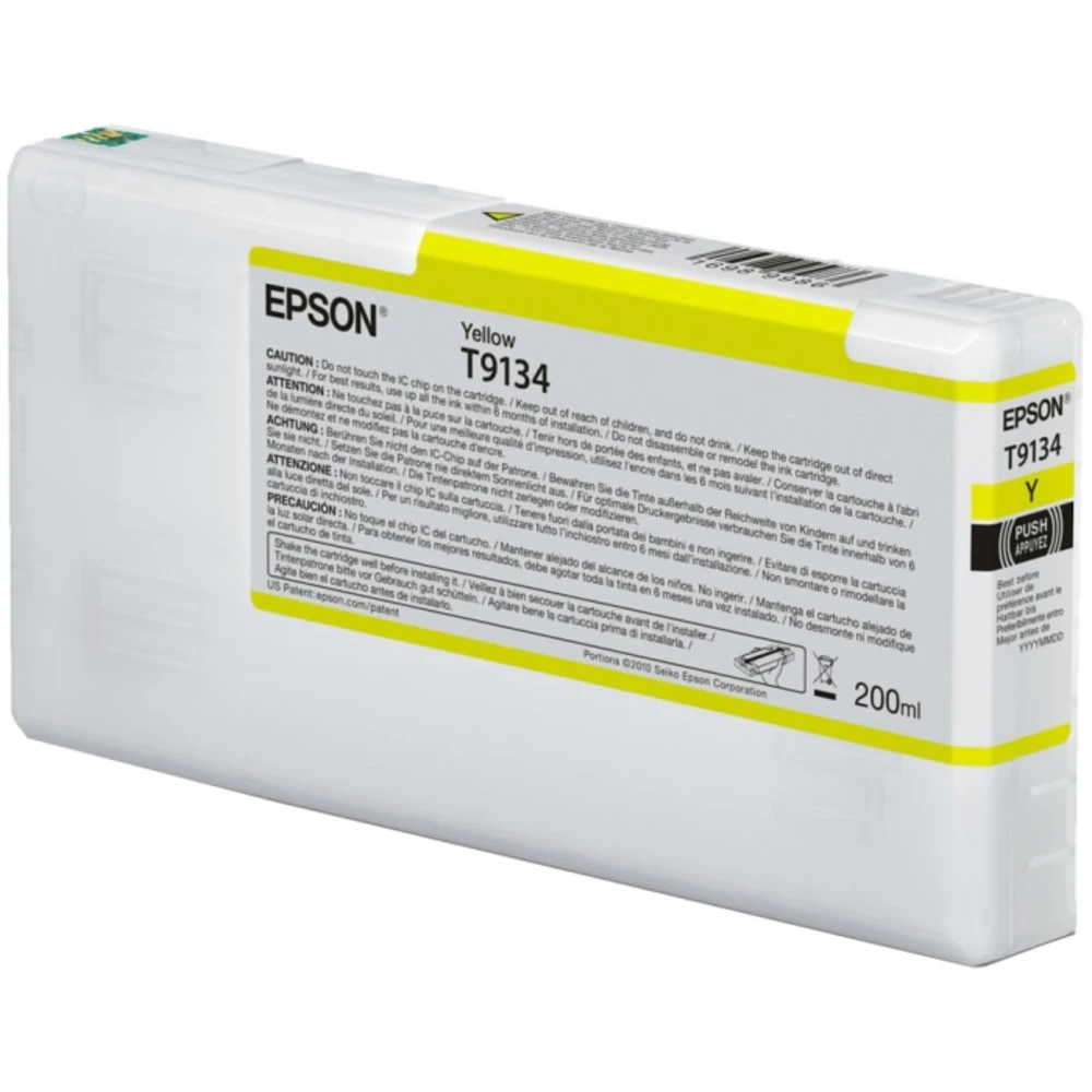 Струйный картридж Epson T9134 Yellow C13T913400