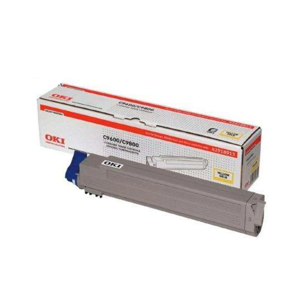 Тонер OKI C9600/9650/9800/9850 15K, Yellow 42918961/42918913