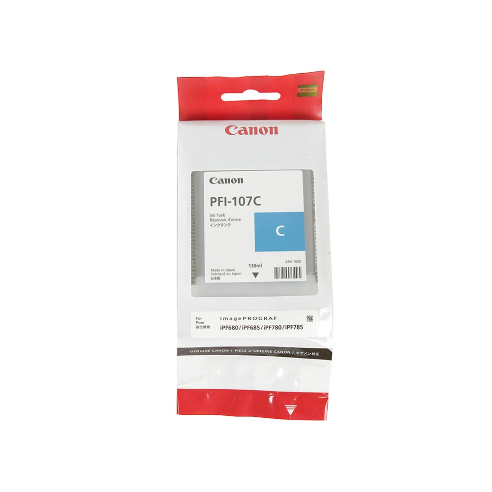 Струйный картридж Canon PFI 107 Cyan (130 ml) 6706B001
