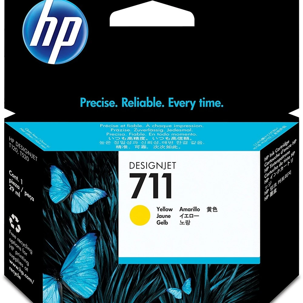Струйный картридж HP №711 Желтый CZ132A