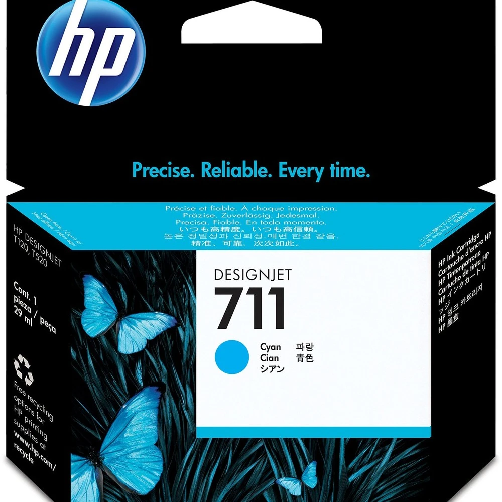 Струйный картридж HP №711 Голубой CZ130A