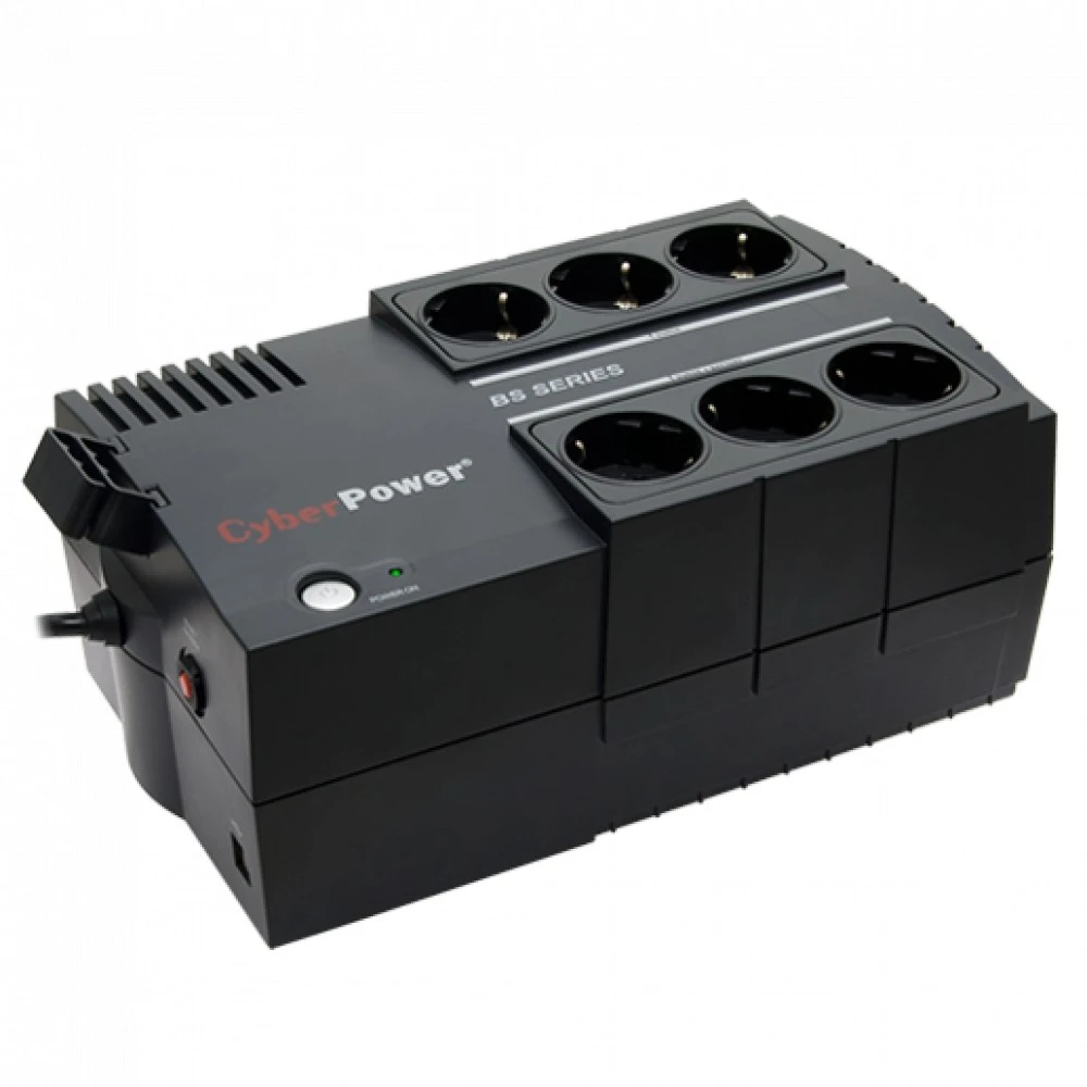 Источник бесперебойного питания CyberPower BS850E 850 ВА, 490 Вт